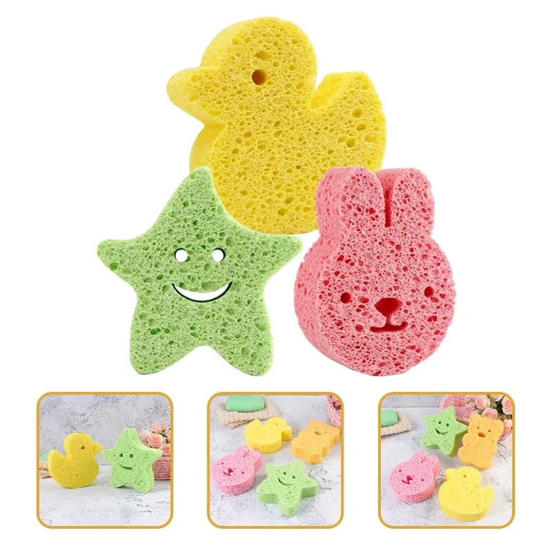 Baby Bath Sponge Children Bath Sponge Bathing Accessories Toddler Clip Small Curls Infant