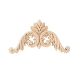 Woodcarving Decorative Mouldings Decal Home Decor Corner Applique Wooden Applique Wooden Decoration Furniture Applique