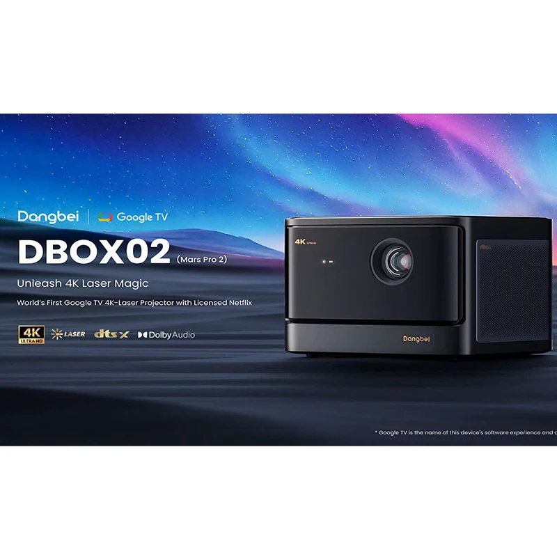 Dangbei Mars Pro 2 Projector Native 4K HDR10+ DLP Laser