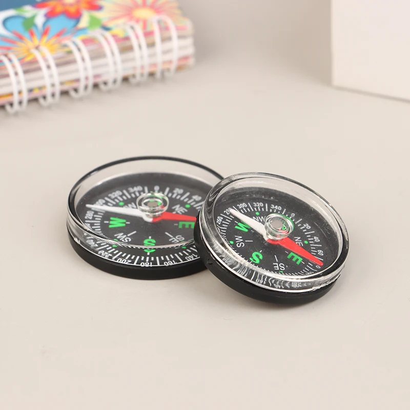 휴대용 나침반 35/40MM 캠핑 등산 라이딩을위한 휴대용 포켓 네비게이션 ABS 야외 생존 장비 어린이 선물