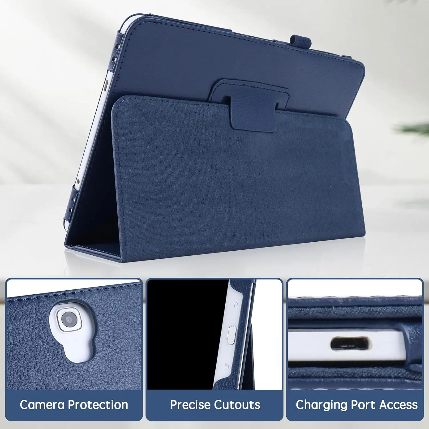Premium PU Leather Magnetic Stand Cover for Samsung Galaxy Tab S4 10.5 Tablet