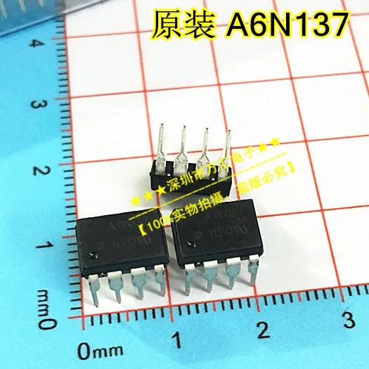 

10pcs orginal new 6N137 Agilent A6N137 DIP-8 optocoupler isolator logic output