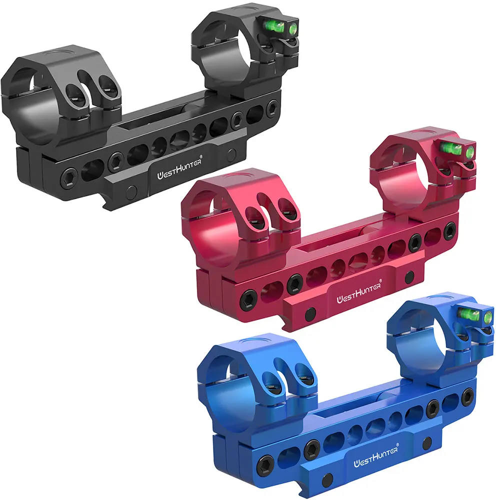 WestHunter WH301 One Piece Adjustable Length Angle Picatinny Rings