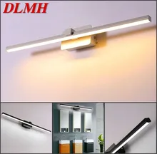 

DLMH Modern Makeup Mirror Front Light Led Bathroom Vanity Fixtures Long Shade Bath Wall Lamps