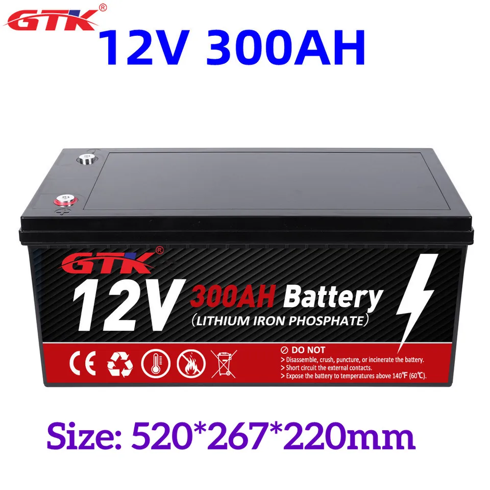 GTK 防水 Lifepo4 12.8V リン酸鉄リチウムイオンバッテリー 200Ah