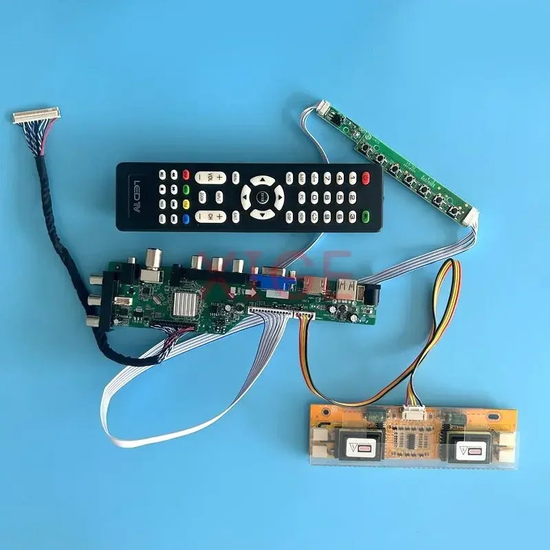 

Driver Board Fit CLAA170EA02 CLAA170EA07 CLAA170EA09 30Pin LVDS IR+AV+USB+HDMI+VGA 1280*1024 4CCFL Screen Kit DVB Digital Signal