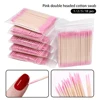 1/2/5/10Pc Nails Wood Cotton Swab Clean Sticks Bud Tip Wooden Cotton Head Manicure Detail Corrector Nail Polish Remover Art Tool 1