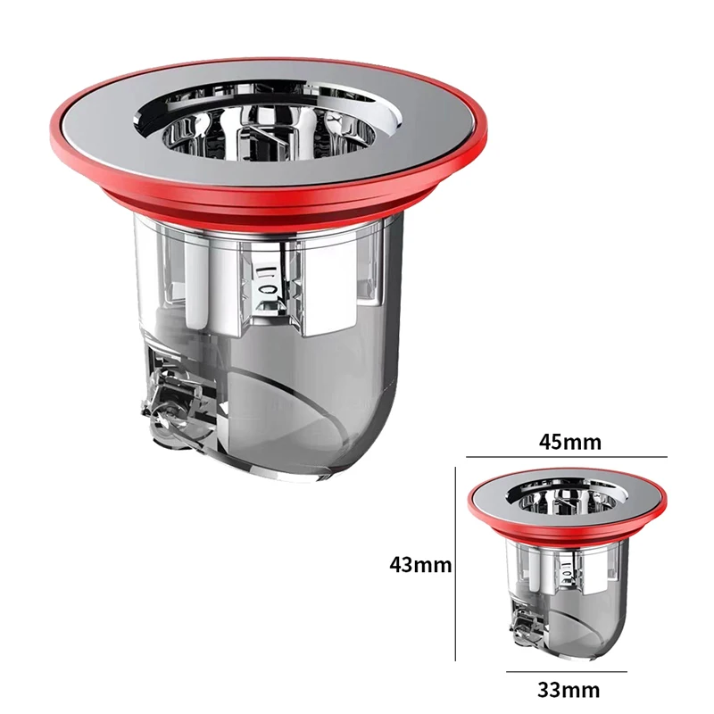 Bathroom Floor Drain Removable Hair Strainer One Way Drain Valve Durable Automatically Shower Sewer Accessories drain filter,floor drain filter,shower drain cover,floor drain,shower drain,drain strainer,floor drain valve,floor sink strainer,hair catcher stopper