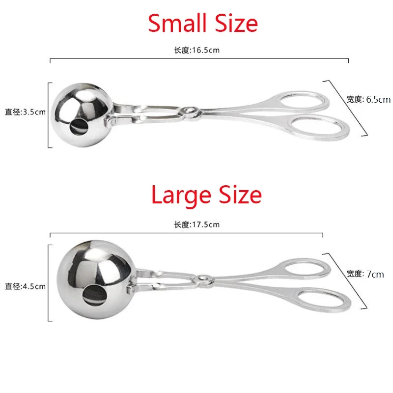 Meat Baller Stainless Steel Meatball Gadgets Spoon Press Baller Tools Non-Stick Meat Stuffed Meatball Shaper Kitchen Tools