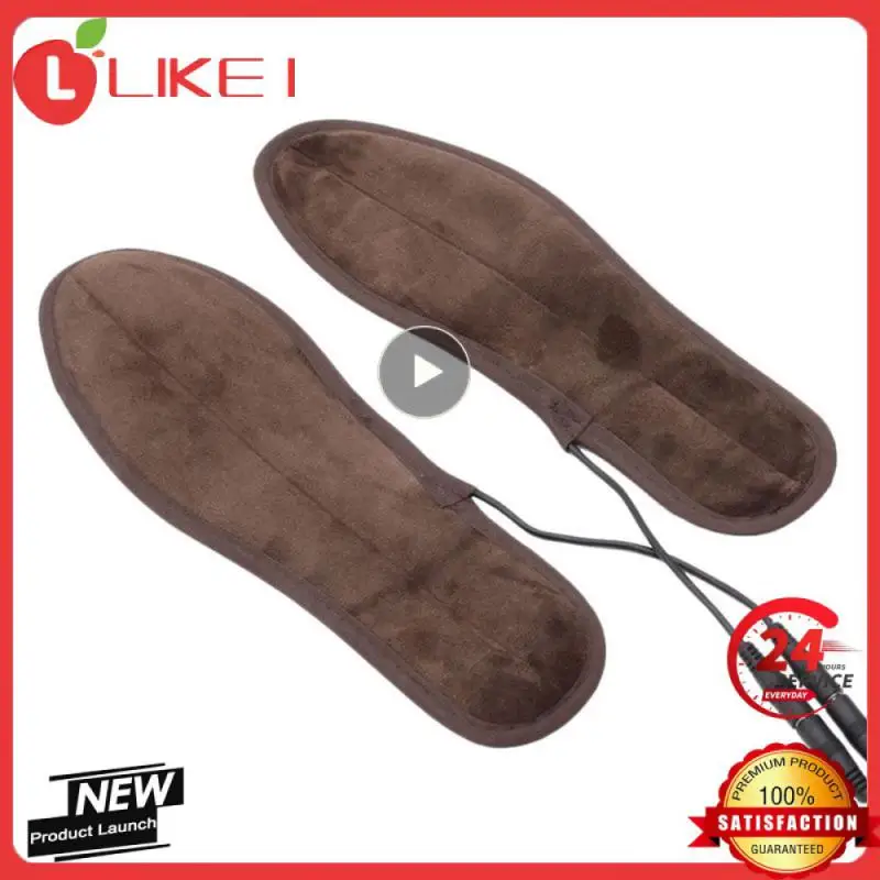 Heated Insoles Winter Shoe Inserts USB Charged Electric Insoles For Shoes Boot Keep Warm With Fur Foot Pads Shoes Insole