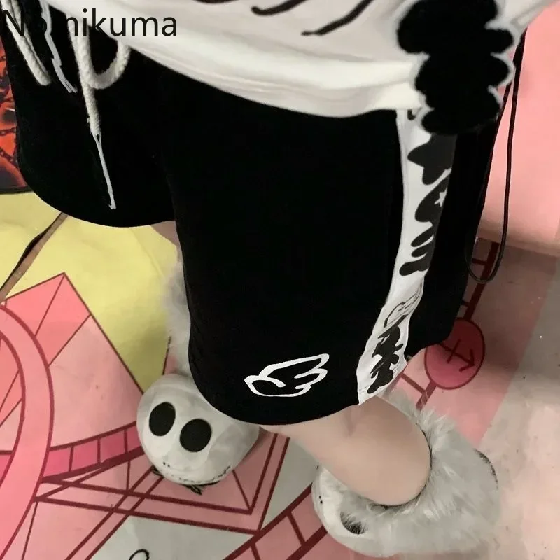 Shorts for Women's Kawaii Women Clothing Japanese Summer Short Pant Print Drawstring Casual Y2k Pantalones 2025 Fashion Bottoms 4