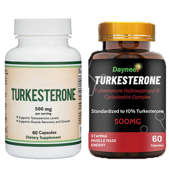 2 bottles of Turkesterone Capsule support muscle recovery and growth  improve endurance enhance male health food