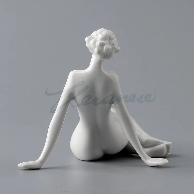 

Creative Abstract Ceramics Craft Body Art Home Decor Nude Woman Room Desk Statue Interior Showpiece Figurine Modern Art Figurine