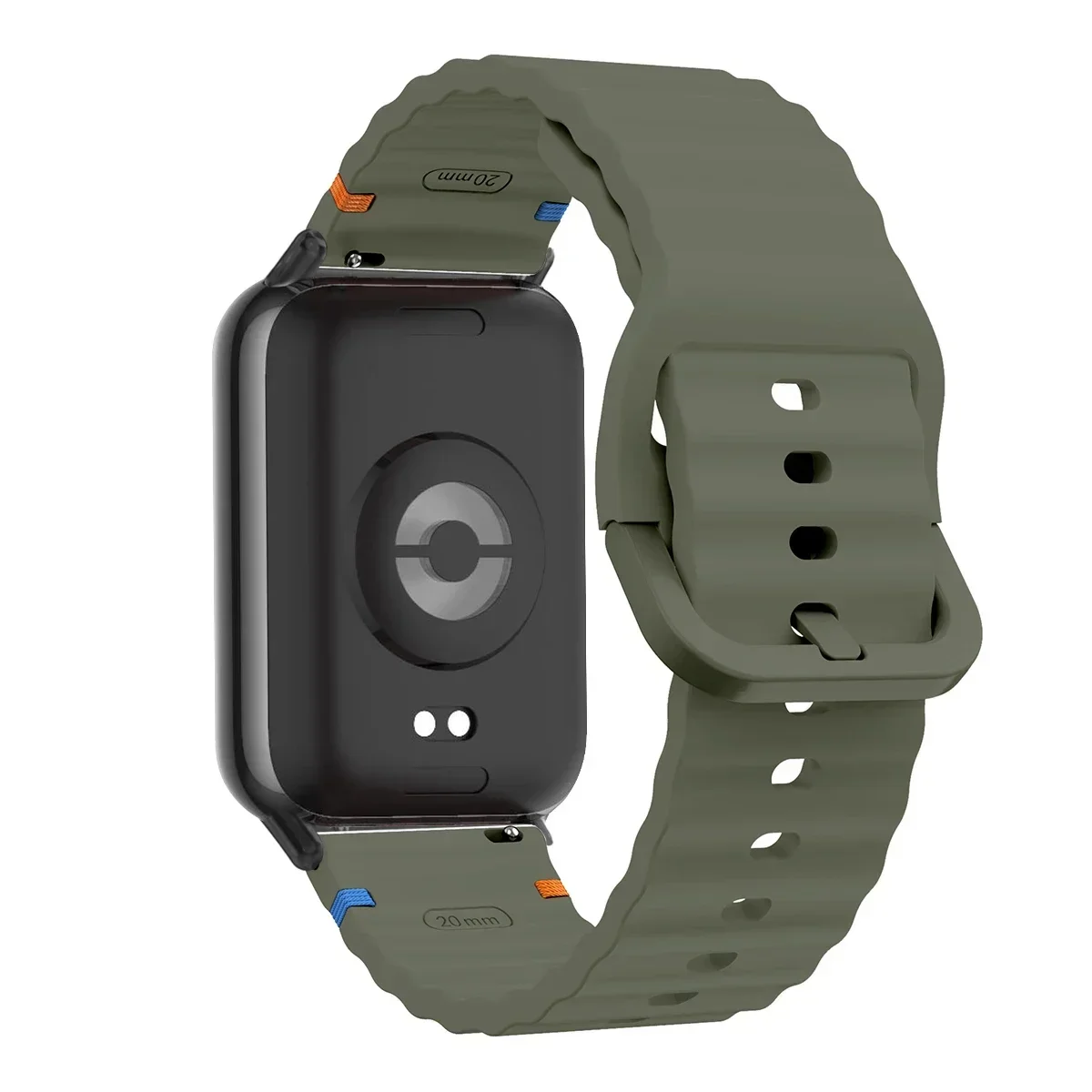 Wave Pattern Silicone Sports Strap | Replacement Wristband