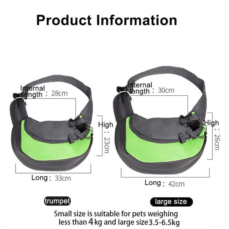 Pet Cat Dog Carrier Backpack Travel Tote Shoulder Bags Mesh Sling Carry Pack Pet Dog Carrying Supplies Crossbody Shoulder Bag