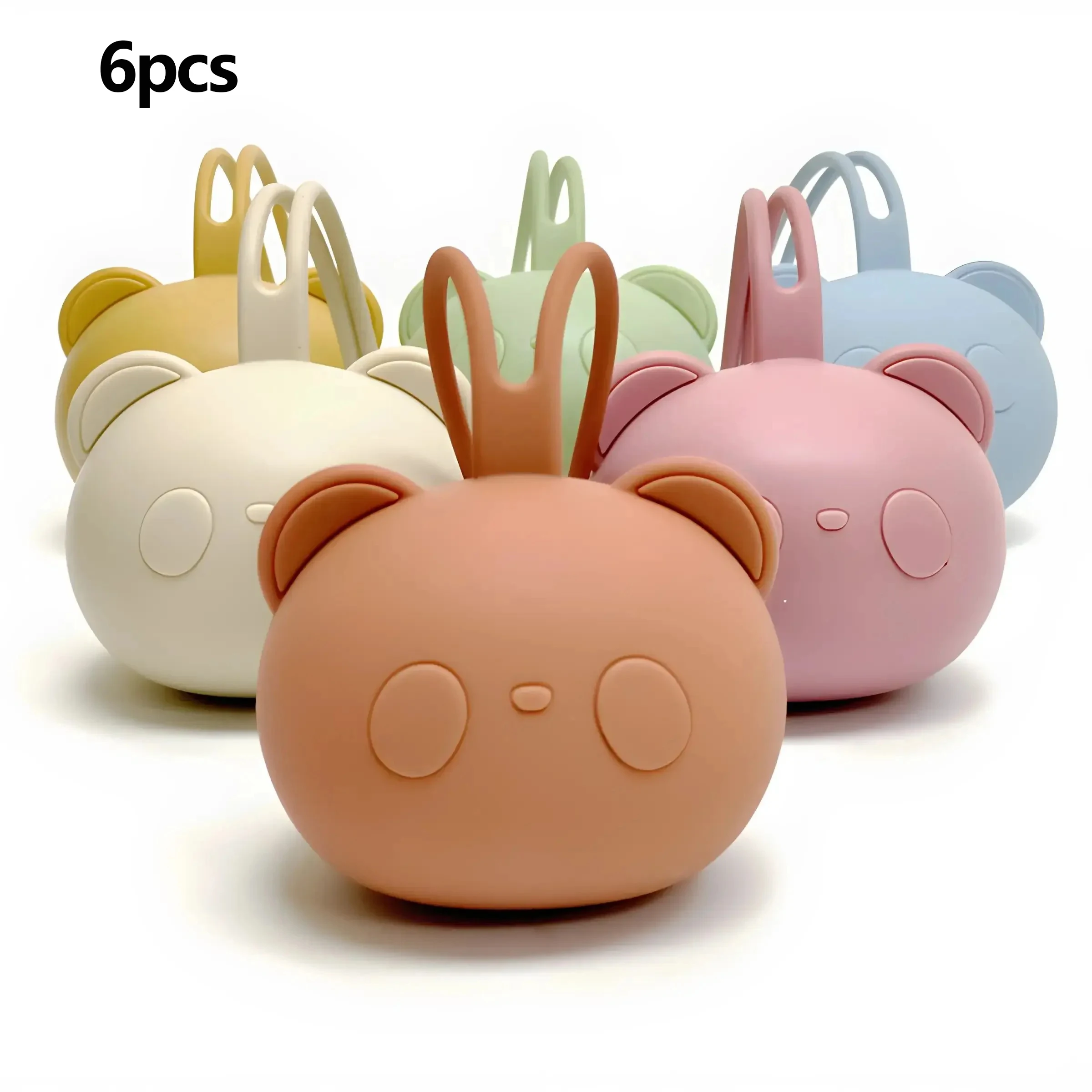 Pacifier Holder 1/5pcs Bear Pacifier Bag Silicone