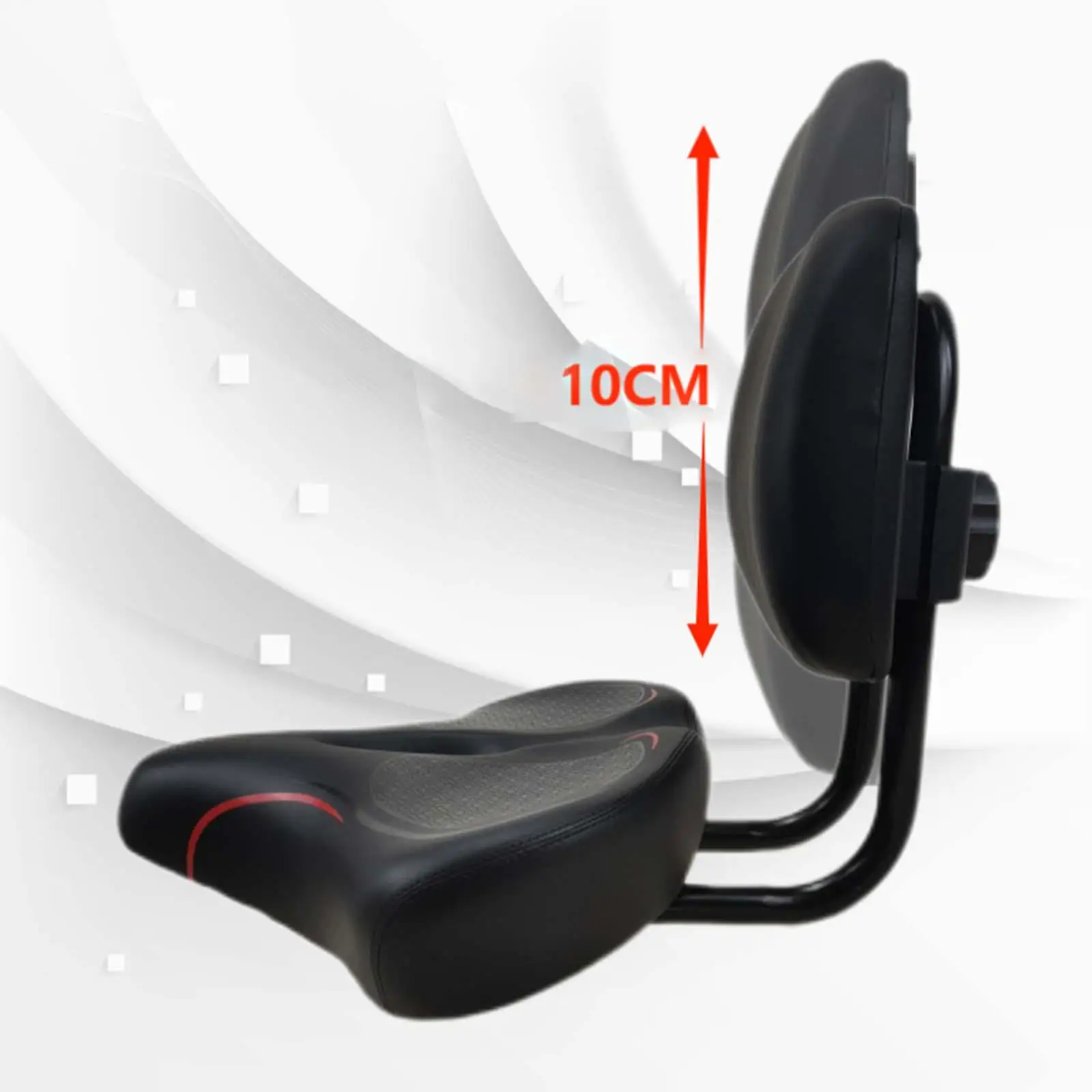 Bicycle Saddle Heavy Duty Exercise Bike Seat Cushion Bike Seat with Backrest