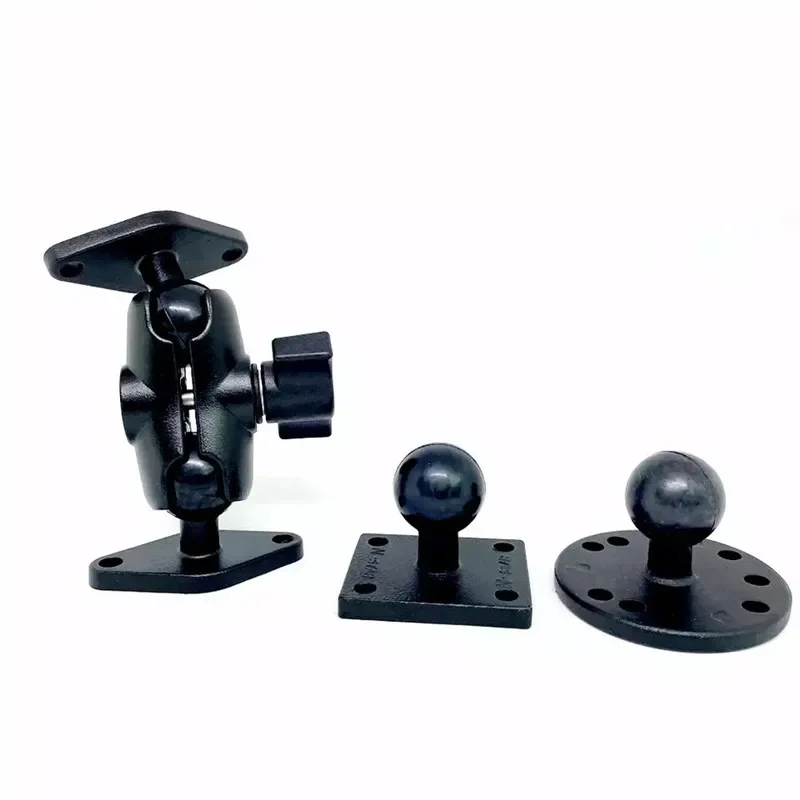 Alluminio 1 Pollice Ballhead Mount Doppio Presa Braccio Titolare Per Garmin Per Zumo Per Tomtom Rider Cellphont Fotografia