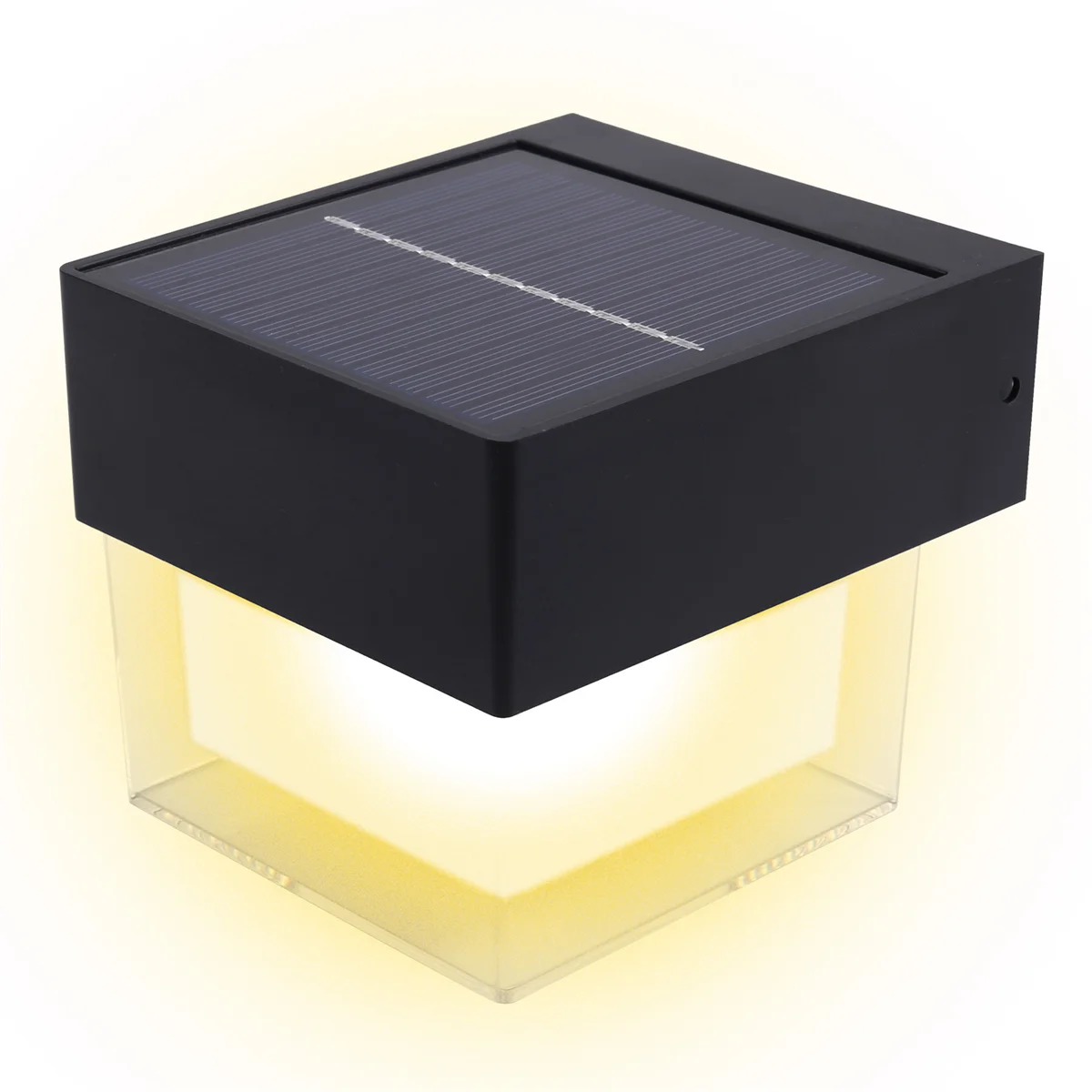 BAAU Outdoor Solar Waterproof Wall Lights Street Porch Garden Lights Corridor Landscaping Decorative Quadrate