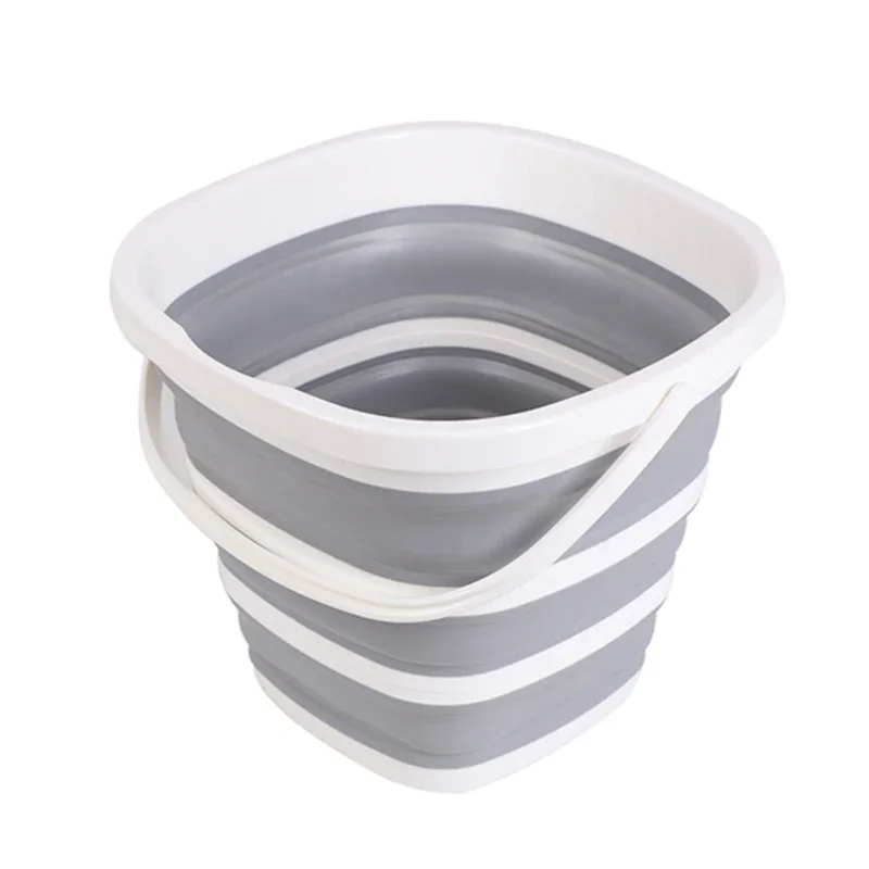 

10L Bucket for Fishing Folding Bucket Car Wash Outdoor Fishing Square Barrel Storage Floor Cleaning Bucket Outdoor Home Supplies