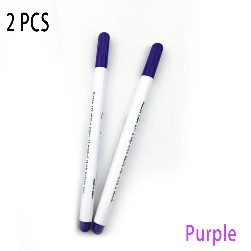 

Water Soluble Pens Fabric Marker Pen with Erasable and Water Soluble Ink Ideal for Sewing and Cross Stitch 2 Pack