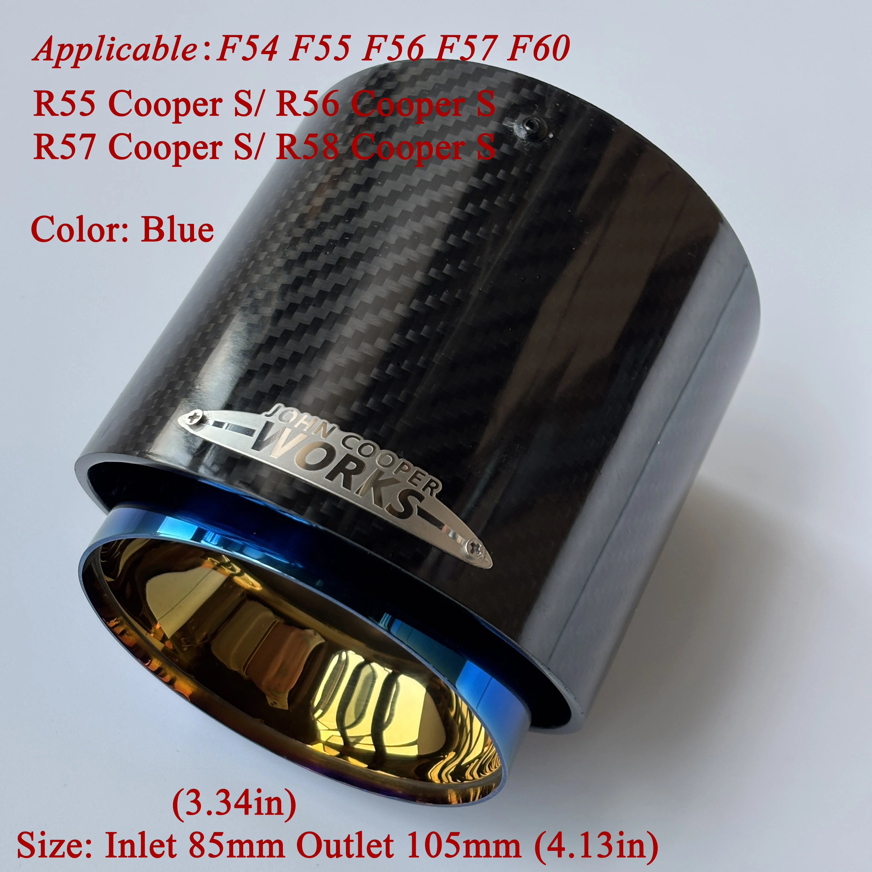 Uitlaat Eindpijpdemper 1 Stuks Voor Mini Voor Cooper Voor F54 F55 F56 F57 R60 R61 F60