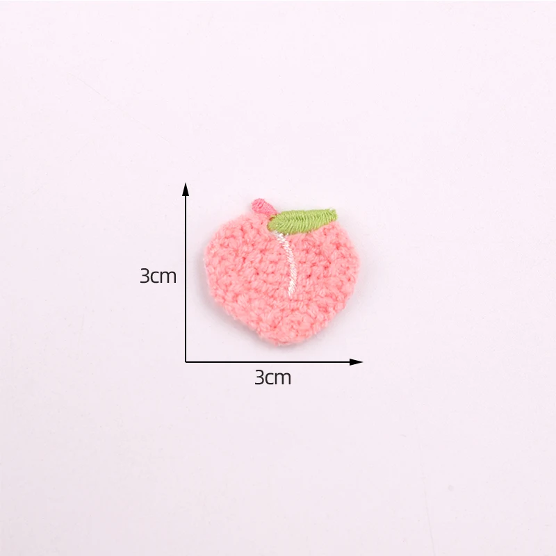 Description Picture 3 of item10 Pieces/1 Pack Small Fruit Series Shoes, Hair Accessories, Clothing Accessories, Cute Fruit Decoration Embroidery Patch