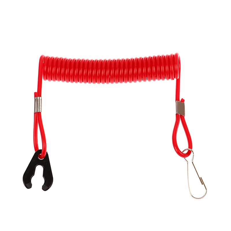 Universal Boat Motor Safety Kill Switch with Emergency Tether Lanyard, 2.0m