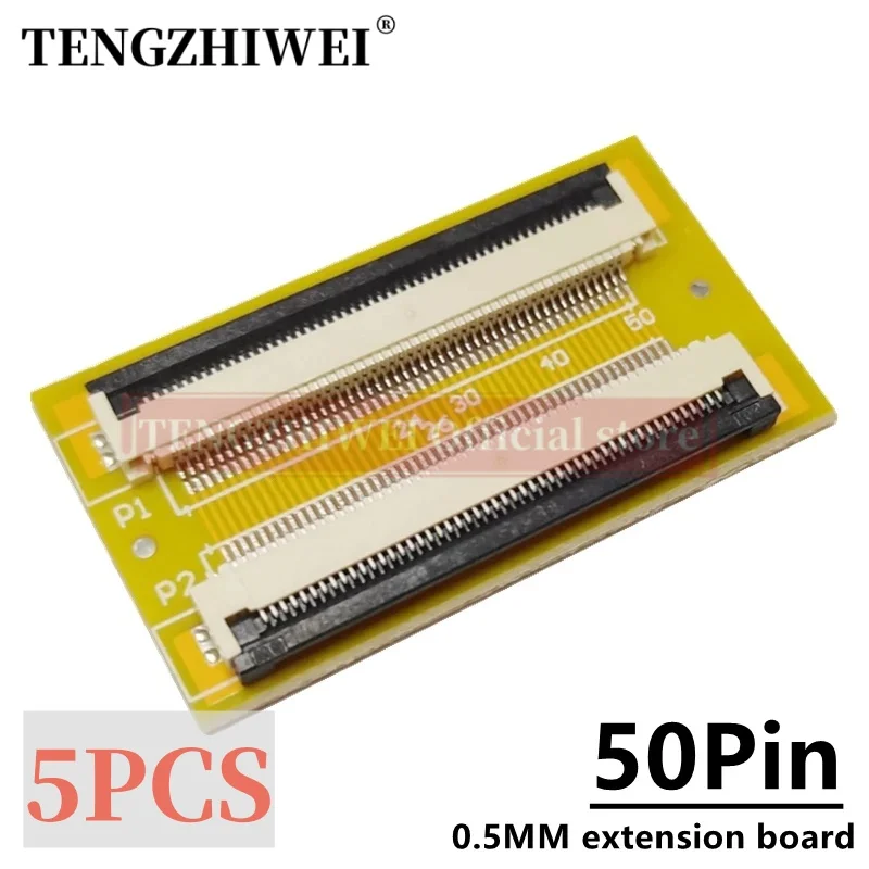 5PCS FFC/FPC extension board 0.5MM to 0.5MM 50P adapter board