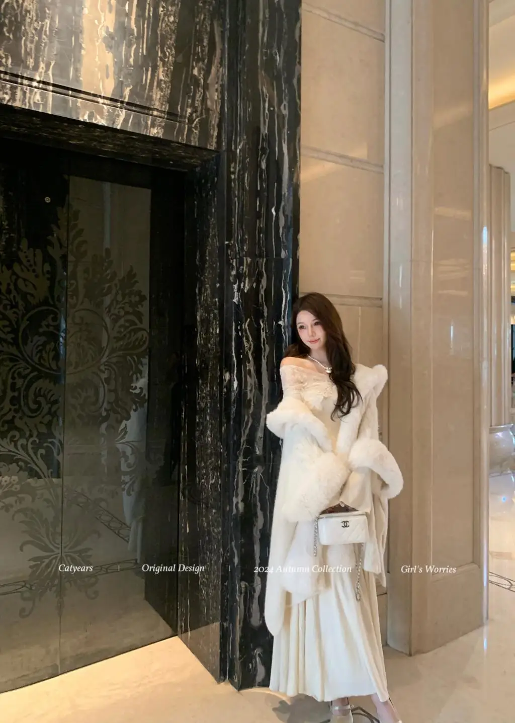 Vestidos de punto nuevos de otoño e invierno para mujer, cuello alto, manga acampanada, encaje de retazos, corte sirena, moda coreana, Vestidos para mujer