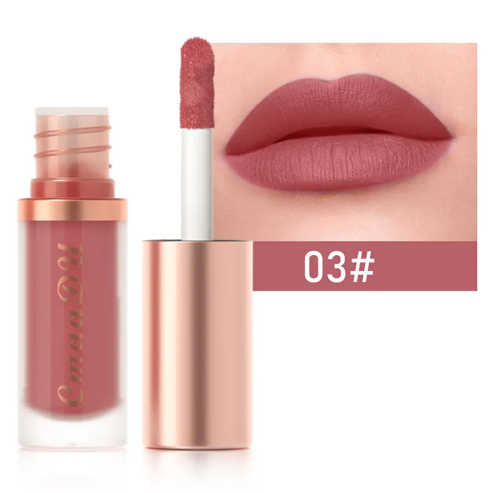 Lip Gloss 1pcs Waterproof Matte Velvet Lip Glaze Moisturizing Long Lasting Non-stick Cup Not Easy To Fade Lipstick Makeup