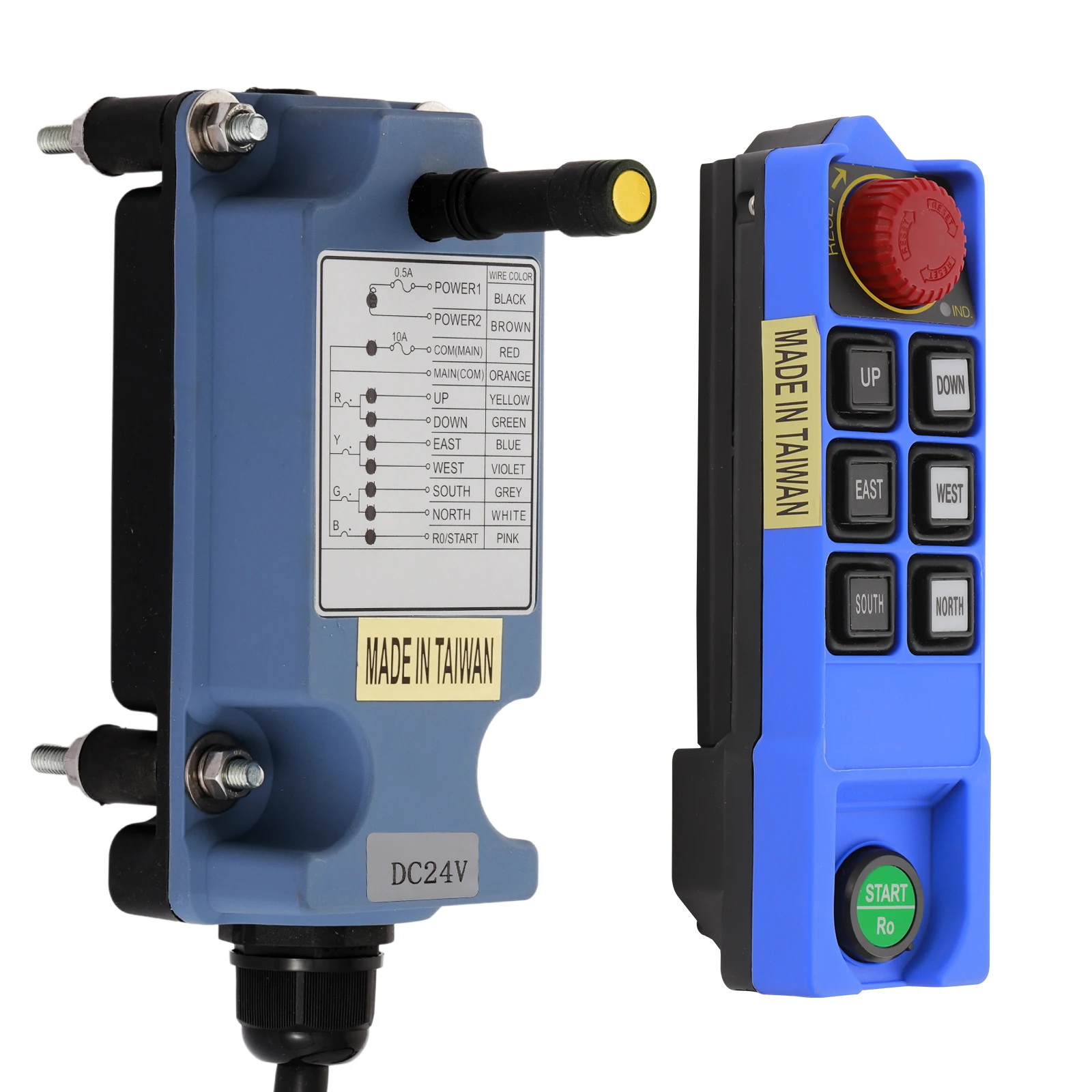 

SAGA L8B,Hoist Crane Wireless Remote Control 6 Button Industrial Radio Controller