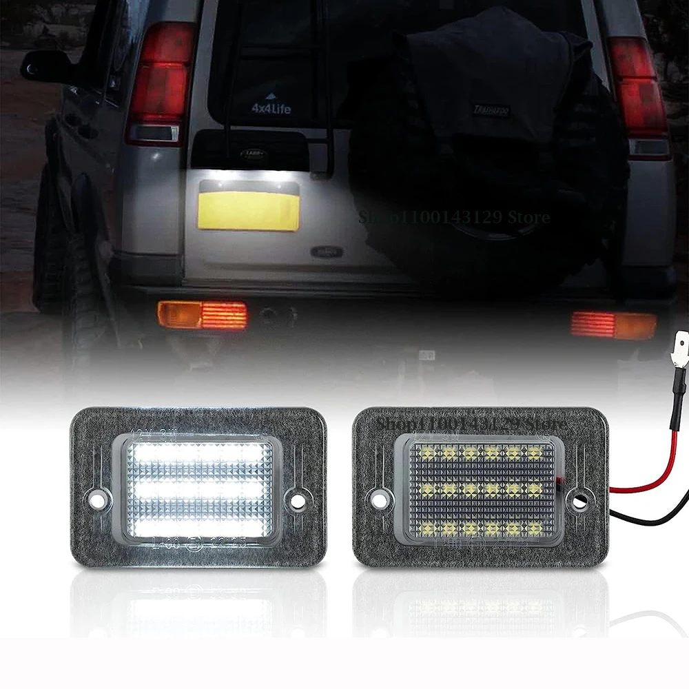 

2pc Canbus Car LED License Plate Lights For Land Rover Discovery 1 1994 1995 1996-1998 Discover 2 L318 1998-2004 Oem XFC500050