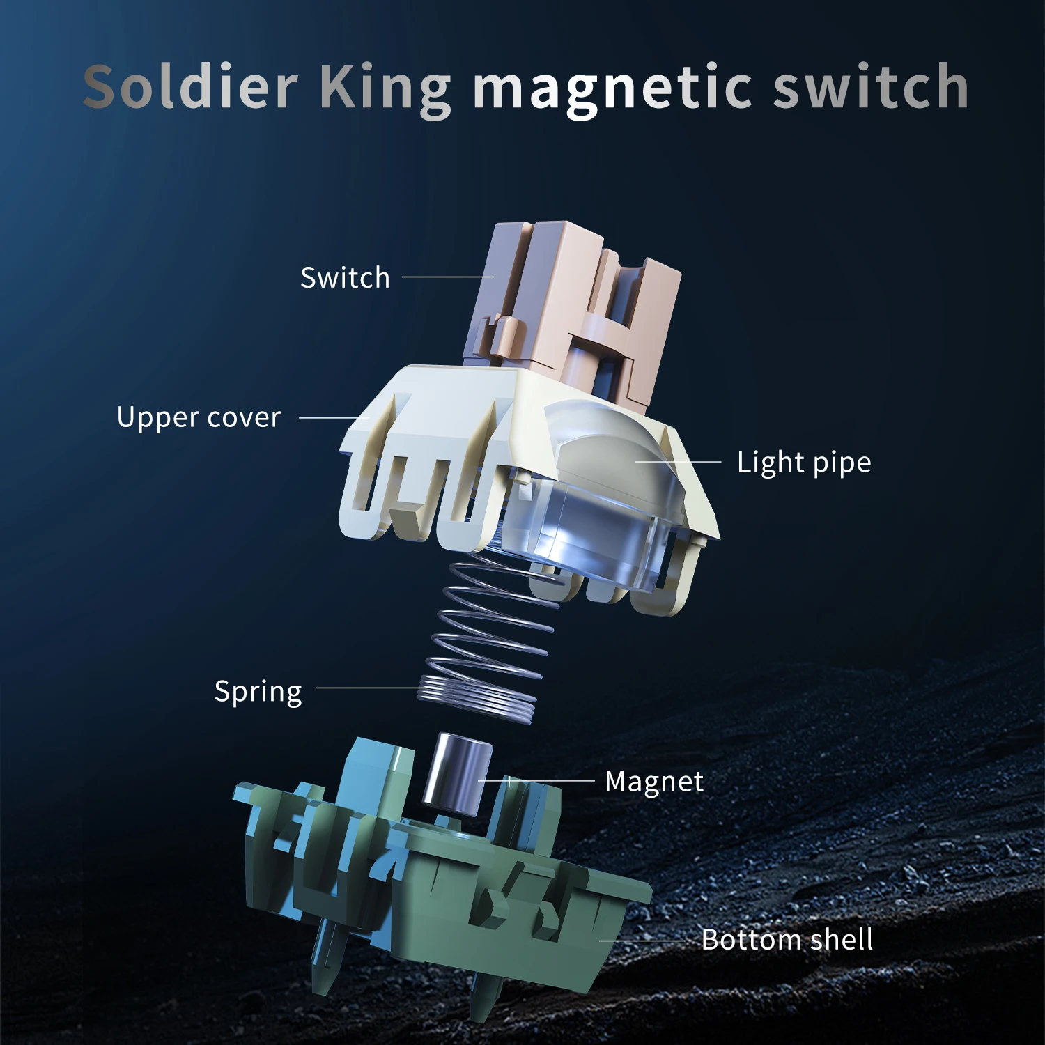 AJAZZ AK980 MAX Wired Magnetic Switch Keyboard 0.01mm 8K