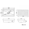 Nano Sink Hidden Stainless Steel Sinks Island Bar Invisible Mini Small Single Pantry with Cover Kitchen Fixture 6