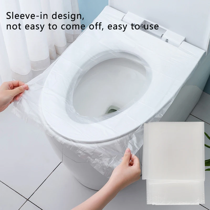 Disposable Toilet Seat Cover Portable Toilet Seat Waterproof Safety Toilet  Seat Pad Travel Camping Bathroom Accessiories