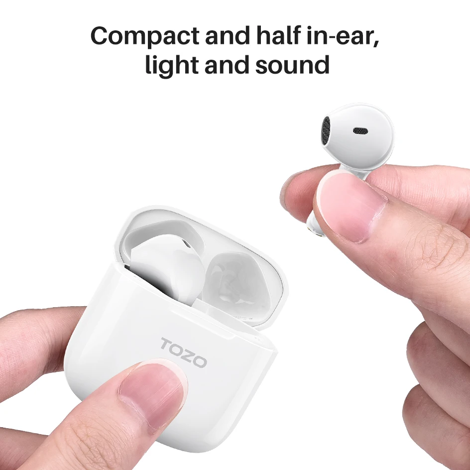 Refurbished TOZO A3 Bluetooth Noise Cancelling Earbuds