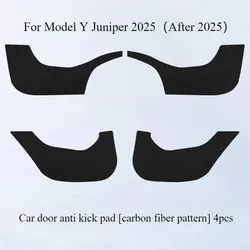 Car Door Anti - Kick Protective Pad - Door Panel Guard and Seat Side Mat Accessories (Door Carbon fiber)