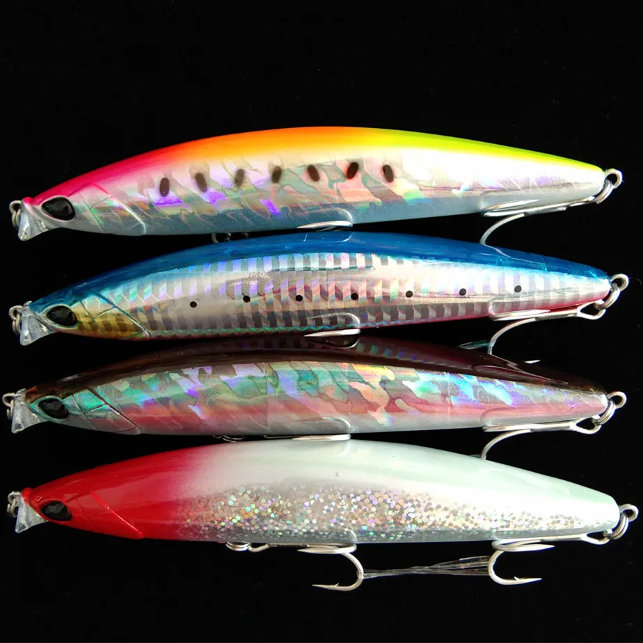 

TSURINOYA 4PCS 118mm 19g 0-30cm Shallow Range Floating Fishing Lure DW95 Shallow Range Minnow Sea Fishing Artificial Hard Baits