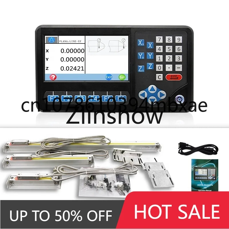 

Sino 2 Axis 3 Axis Digital Readout Display with Linear Glass Scale Optical for Milling Lathe Machine