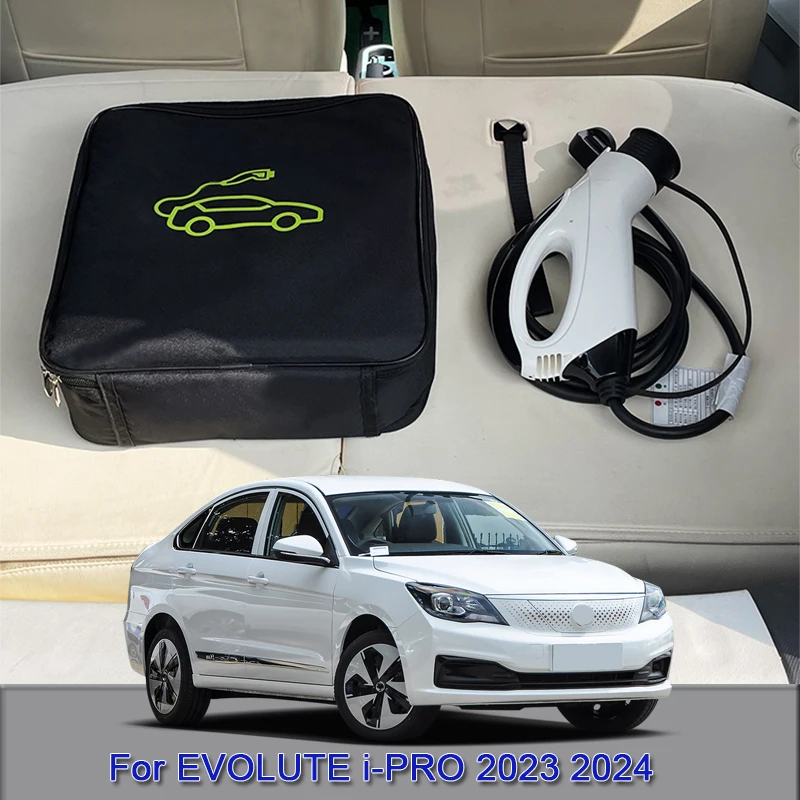 Ev Car Charging Cable Storage Carry Bag Spine Per Caricabatterie Presa Impermeabile Ignifugo Accessory Per Evolute I-Pro 2023 2024