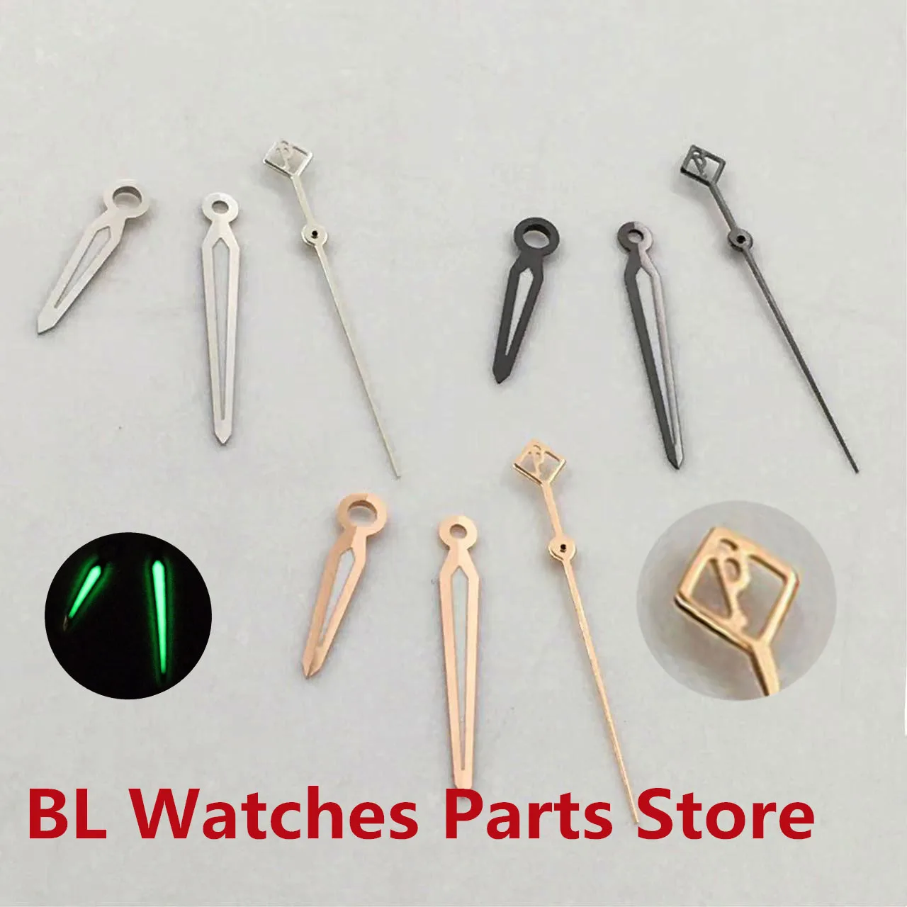 

BL Watchparts новые часы стрелки зеленые светящиеся стрелки подходит для NH35 NH36 NH38 ETA2836 2824 PT5000 механизм