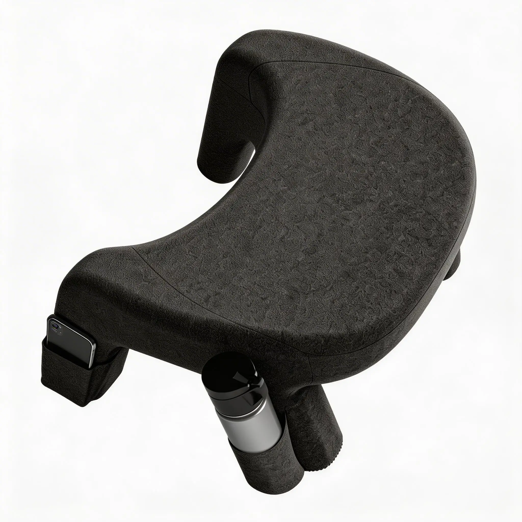 Memory Foam Reading Pillow with Detachable Cup Holder - Comfortable Arm Support for Reading/Relaxing