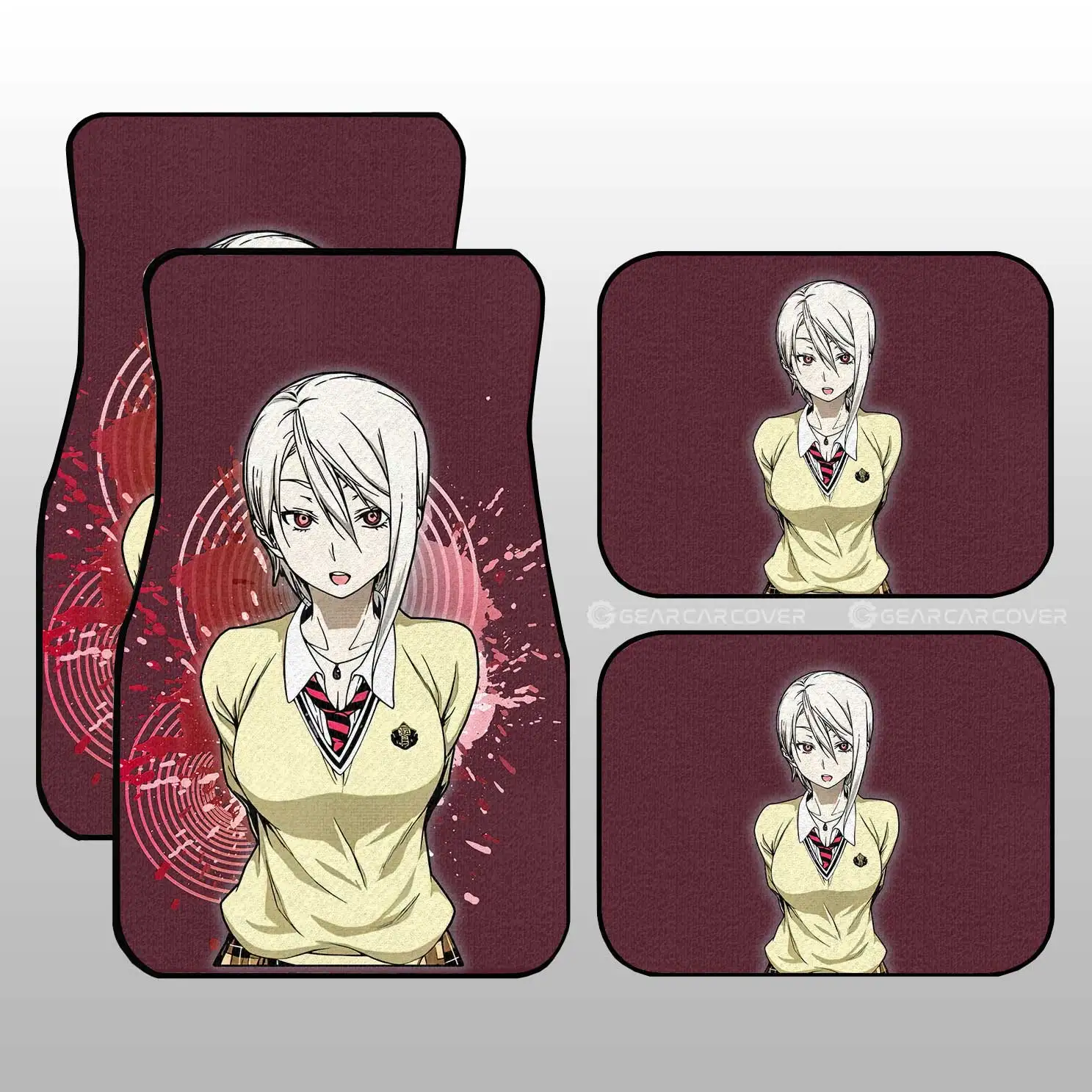 

Anime Girl Alice Nakiri Car Floor Mats Custom Food Wars Anime Car Accessories