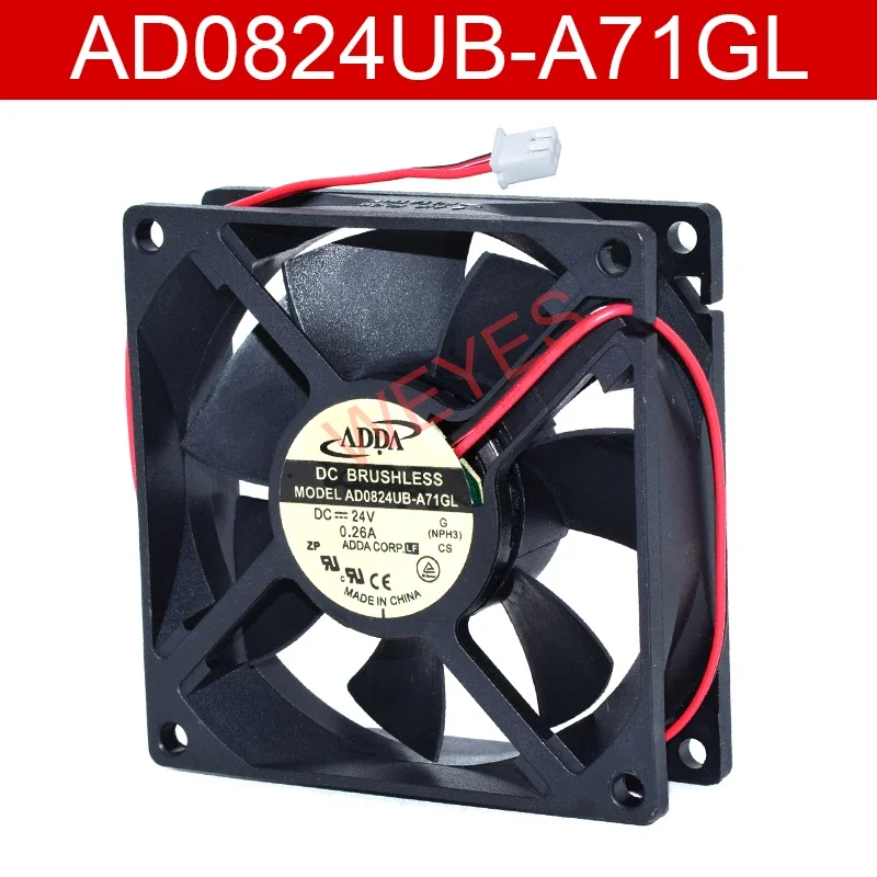 Двухрядный охлаждающий вентилятор для ADDA AD0824UB-A71GL DC24V 0.26A 80*80*25 мм