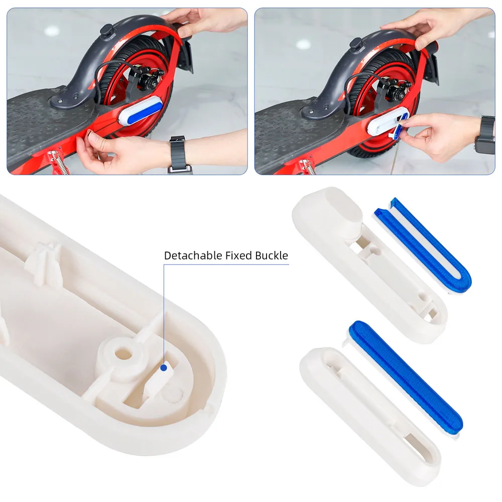 Electric scooter protective cover Front Fork Rear Wheel Protection Cover for Xiaomi 1S Pro 2 MI3 Electric Scooter Hub Cap Reflective Protect White Red Blue Shells
