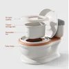 Baby Potty Toilet Seat Realistic Potty Training Seat for Toddlers Boys Girls Soft PU Pad Wipe Storage Music Playing Function 2