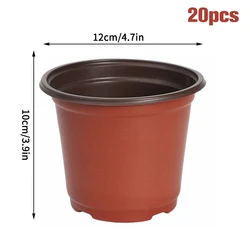 Set of 20 Plastic Seedling Flowerpots (12cm  20pcs)