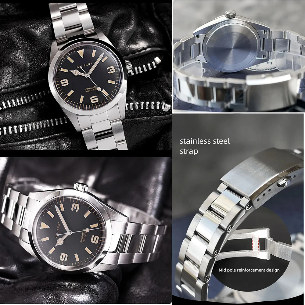 BALTANY ビンテージオマージュ機械式時計 Baltany 機械式時計ヴィンテージオマージュエクスプローラー