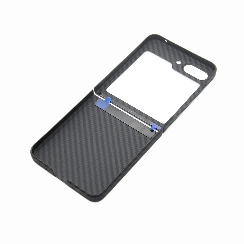 ZXKE Carbon Fiber Phone Case For Samsung Galaxy Z Flip 5 Cover Light Thin High-strength Aramid Protective Shell